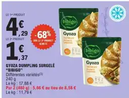 E.Leclerc Gyoza Dumpling Surgelé 'Bibigo' offre
