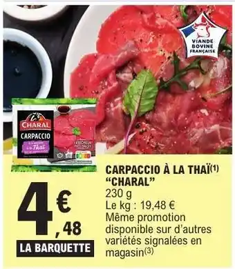 E.Leclerc CARPACCIO À LA THAÏ 'CHARAL' offre