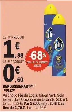 E.Leclerc DEPOUSSIERANT “PLIZ” offre