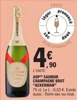 E.Leclerc AOP Saumur Champagne Brut 'Ackerman' offre