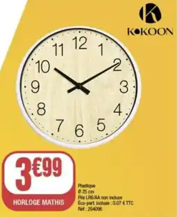 La Foir'Fouille Horloge mathis offre