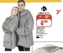 La Foir'Fouille KOKOON Sweat plaid offre