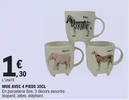 E.Leclerc Mug avec 4 pieds offre