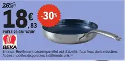 E.Leclerc BEKA Poêle 20 cm "azur" offre