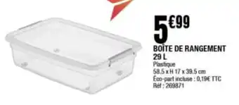 La Foir'Fouille Boite de rangement offre