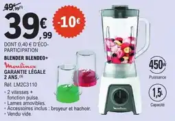 E.Leclerc MOULNEX Blender blendeo offre
