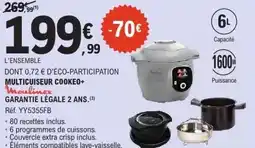 E.Leclerc MOULINEX Multicuiseur cookeo+ offre