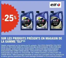 E.Leclerc ELF Sur les produits présents en magasin de la gamme offre