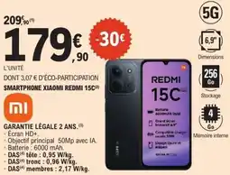 E.Leclerc XIAOMI Redmi 15c smartphone offre