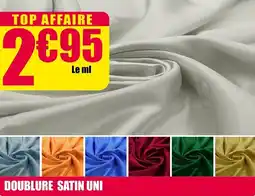 Décor Discount Doublure satin uni offre