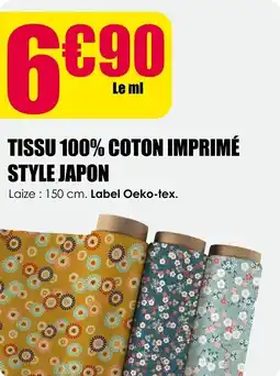 Décor Discount Tissu 100% coton imprimé style japon offre