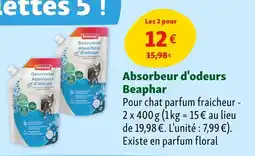 Maxi Zoo Absorbeur d'odeurs beaphar offre