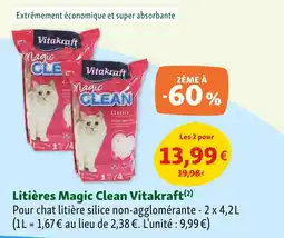 Maxi Zoo Litières magic clean vitakraft offre
