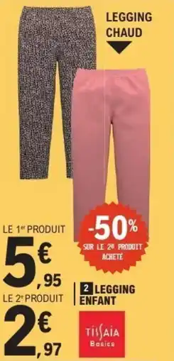 E.Leclerc TISSAIA Legging enfant offre