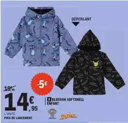 E.Leclerc Blouson softshell enfant offre