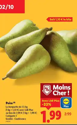 Lidl Poire offre
