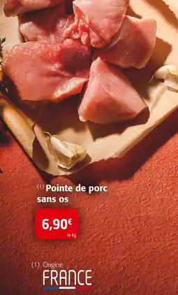 Colruyt Pointe de porc sans os offre