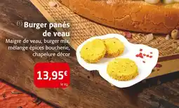 Colruyt Burger panés de veau offre
