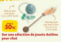 Maxi Zoo Sur une sélection de jouets anione pour chat offre