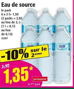 Norma VALON Eau de source offre