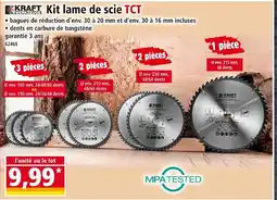 Norma KRAFT Kit lame de scie TCT offre
