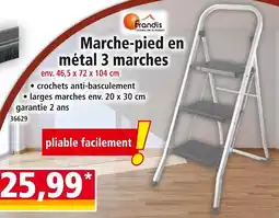 Norma FRANDIS Marche-pied en métal 3 marches offre