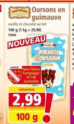 Norma Fortwenger Oursons en guimauve offre