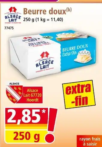 Norma ALSACE LAIT Beurre doux extra-fin offre