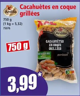 Norma ARDILLA Cacahuètes en coque grillées offre