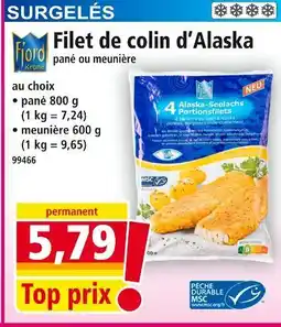 Norma Filet de colin d'Alaska pané offre