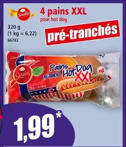Norma SEREBIS 4 pains XXL pour hot dog offre