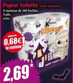 Norma KARTIKA Papier toilette motifs Halloween offre