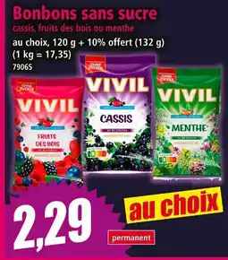 Norma VIVIL Bonbons sans sucre Fruits des bois offre