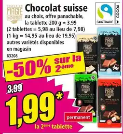 Norma Magie du Chocolat Chocolat suisse offre