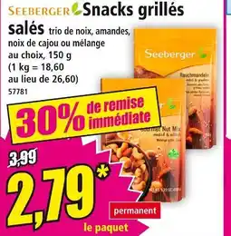 Norma SEEBERGER Snacks grillés salés offre