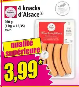Norma Festein 4 knacks d'Alsace offre