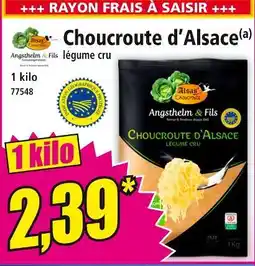 Norma ANGSTHELM & FILS Choucroute d'alsace offre