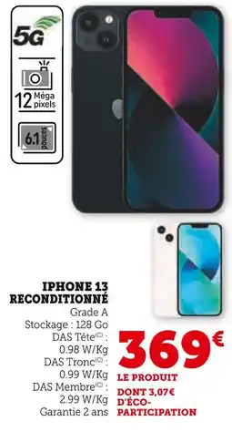 Hyper U APPLE IPAD 11 iPhone 13 Reconditionné offre