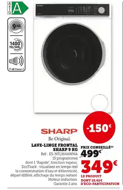 Hyper U SHARP Lave-linge frontal 9 kg offre