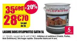 Décor Discount XYLOPROTEC Lasure Bois Satin offre