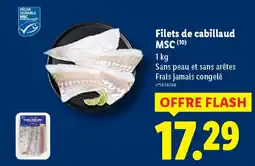 Lidl Filets de cabillaud MSC offre