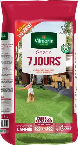 Jardiland Semences Gazon 7 jours offre