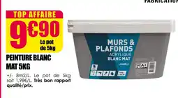 Décor Discount Peinture blanc mat 5kg offre