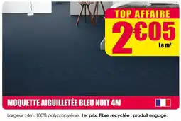 Décor Discount Moquette Aiguilletée Bleu Nuit 4M offre