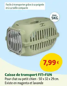 Maxi Zoo FIT+FUN Caisse de transport offre
