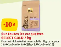 Maxi Zoo SELECT GOLD -10 € sur toutes les croquettes SELECT GOLD 7 kg offre