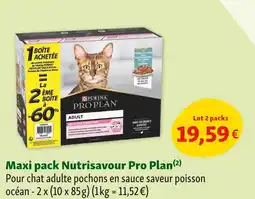 Maxi Zoo Purina Pro Plan Maxi pack Nutrisavour offre
