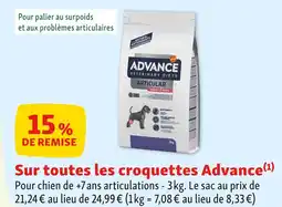Maxi Zoo Advance 15% de remise sur toutes les croquettes Advance offre
