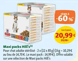 Maxi Zoo Hill's Maxi packs offre