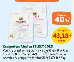 Maxi Zoo SELECT GOLD Croquettes Medica offre